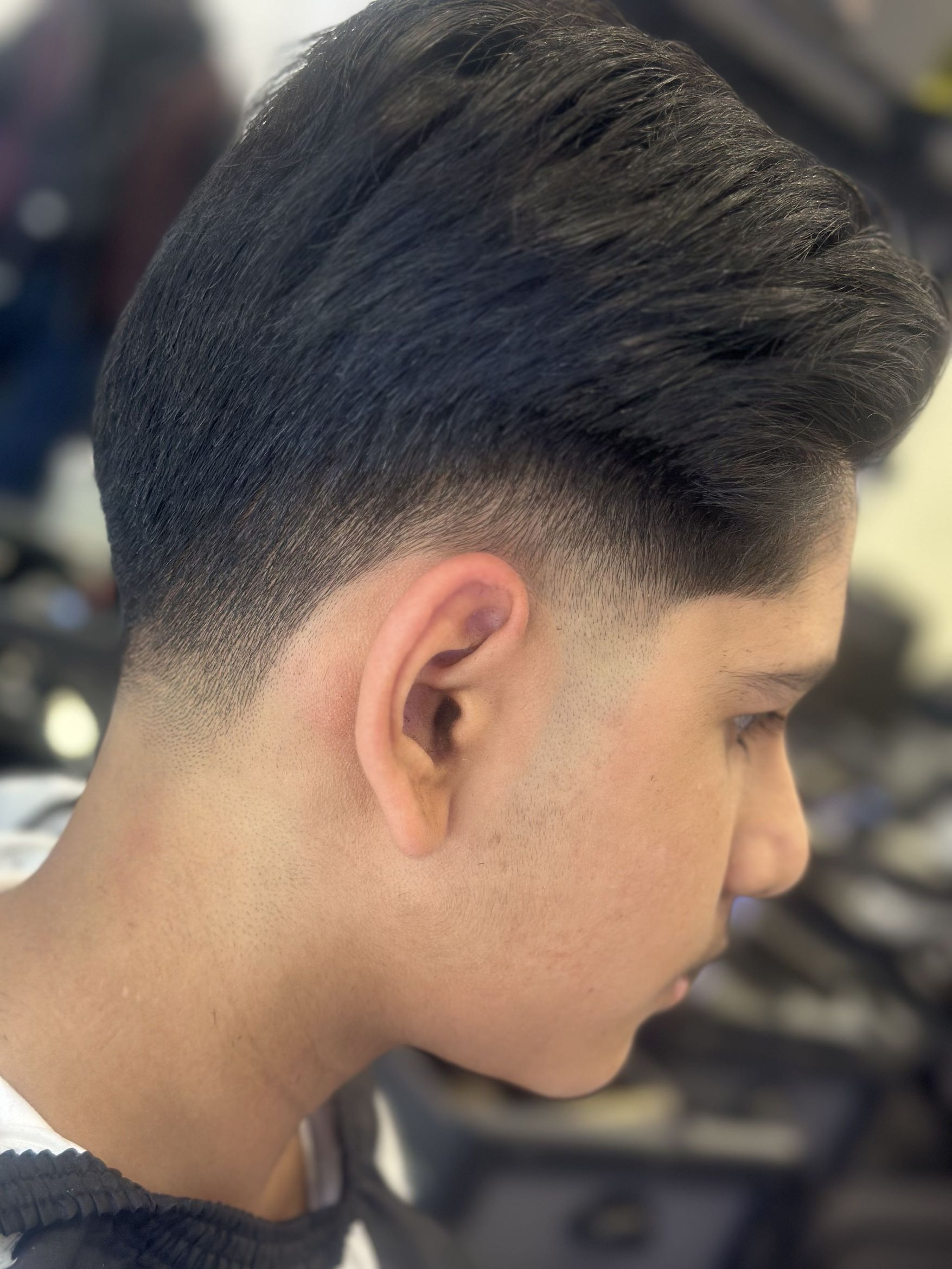 Skin fade at Kingsland Barbers